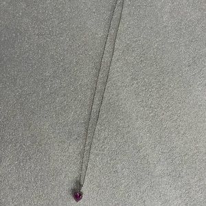 925 Sterling Silver necklace with heart pendant